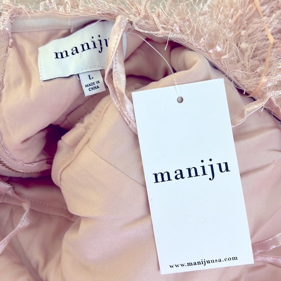 MANIJU l Paste Softgirl Pink Long Formal Dress NEW Size 10 - Picture 8 of 16